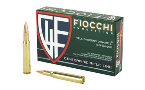 Ammunition Fiocchi Ammunition Fiocchi Rifle 30 06 FIOCCHI 30-06 150GR FMJBT 20/200